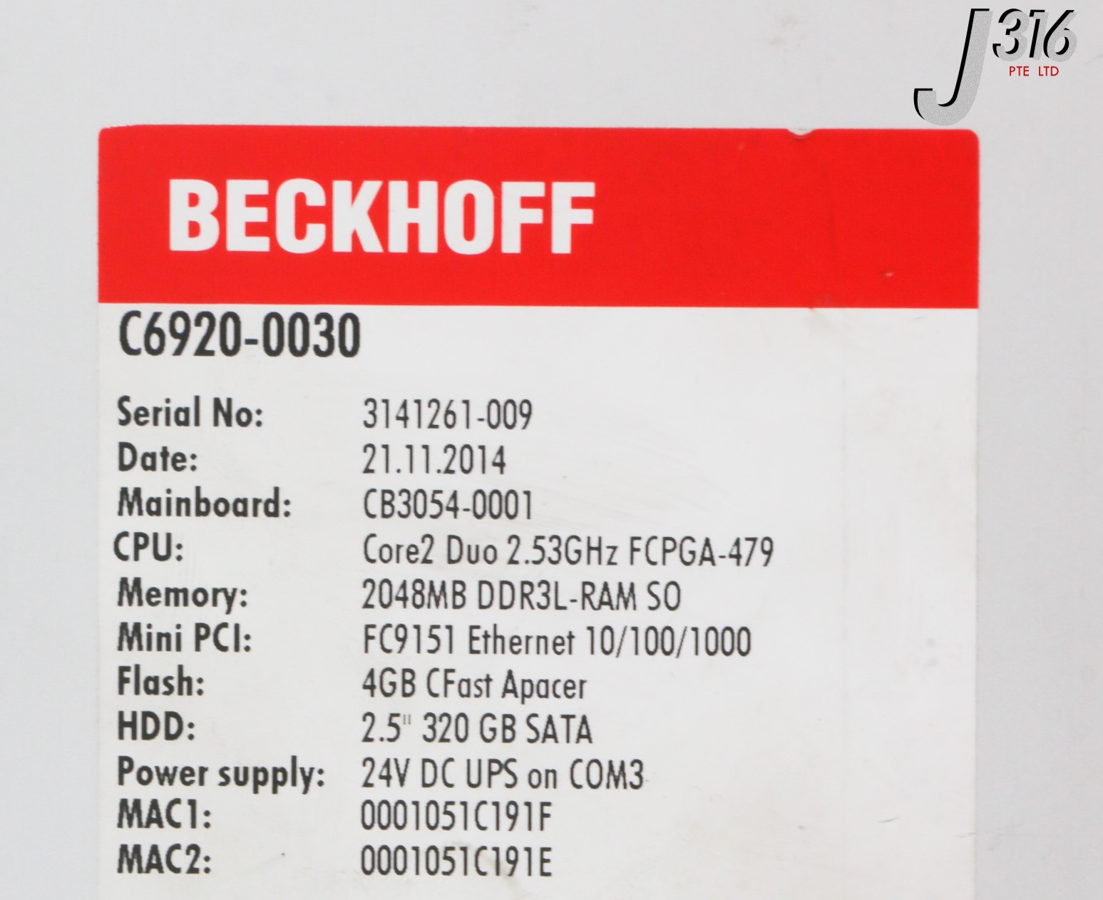 のん 29397 BECKHOFF CONTROL CABINET INDUSTRIAL PC C6920-0030 | eBay